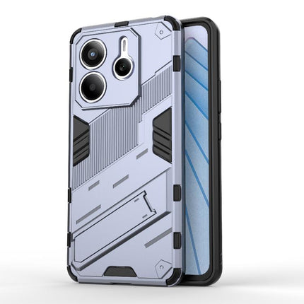 Punk Armor 2 in 1 PC + TPU Phone Case with Holder, For Redmi Note 14 5G, For Redmi 14C 4G Global, For Redmi K70 Ultra Global