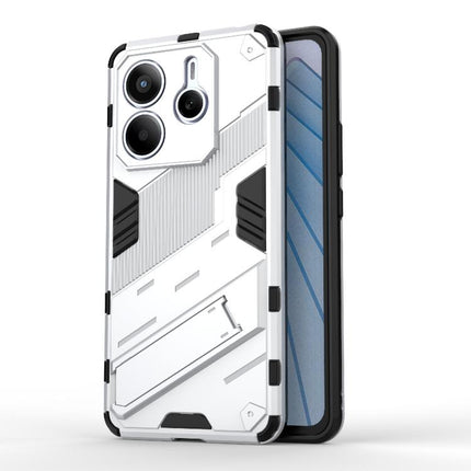 Punk Armor 2 in 1 PC + TPU Phone Case with Holder, For Redmi Note 14 5G, For Redmi 14C 4G Global, For Redmi K70 Ultra Global