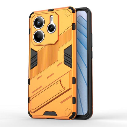 Punk Armor 2 in 1 PC + TPU Phone Case with Holder, For Redmi Note 14 5G, For Redmi 14C 4G Global, For Redmi K70 Ultra Global
