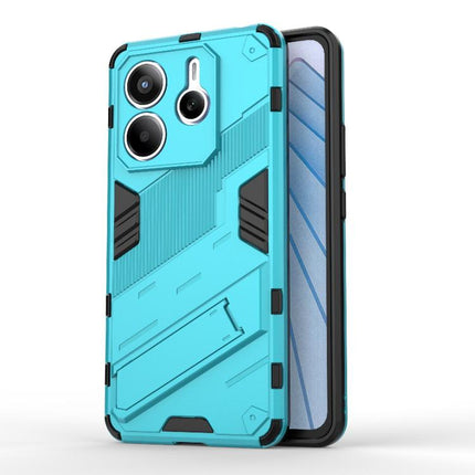 Punk Armor 2 in 1 PC + TPU Phone Case with Holder, For Redmi Note 14 5G, For Redmi 14C 4G Global, For Redmi K70 Ultra Global