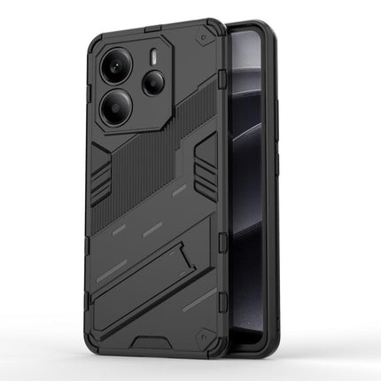 Punk Armor 2 in 1 PC + TPU Phone Case with Holder, For Redmi Note Turbo 4, For Redmi Note 14 Pro 4G, For Redmi Note 14 4G 163.25mm