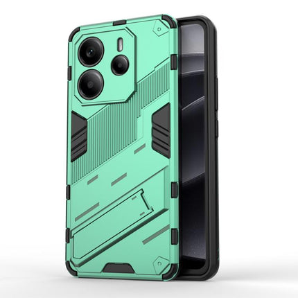 Punk Armor 2 in 1 PC + TPU Phone Case with Holder, For Redmi Note Turbo 4, For Redmi Note 14 Pro 4G, For Redmi Note 14 4G 163.25mm