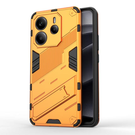 Punk Armor 2 in 1 PC + TPU Phone Case with Holder, For Redmi Note Turbo 4, For Redmi Note 14 Pro 4G, For Redmi Note 14 4G 163.25mm
