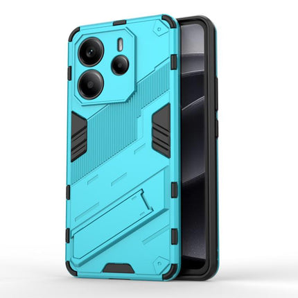 Punk Armor 2 in 1 PC + TPU Phone Case with Holder, For Redmi Note Turbo 4, For Redmi Note 14 Pro 4G, For Redmi Note 14 4G 163.25mm