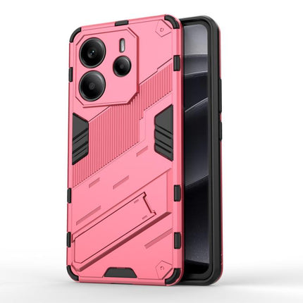 Punk Armor 2 in 1 PC + TPU Phone Case with Holder, For Redmi Note Turbo 4, For Redmi Note 14 Pro 4G, For Redmi Note 14 4G 163.25mm