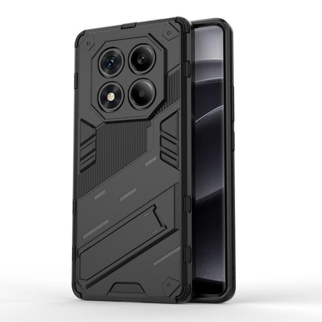 Punk Armor 2 in 1 PC + TPU Phone Case with Holder, For Redmi Note Turbo 4, For Redmi Note 14 Pro 4G, For Redmi Note 14 4G 163.25mm