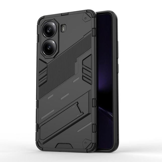 Punk Armor 2 in 1 PC + TPU Phone Case with Holder, For Redmi Note Turbo 4, For Redmi Note 14 Pro 4G, For Redmi Note 14 4G 163.25mm
