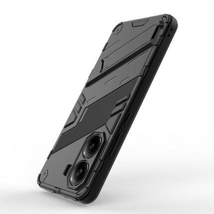 Punk Armor 2 in 1 PC + TPU Phone Case with Holder, For Redmi Note Turbo 4, For Redmi Note 14 Pro 4G, For Redmi Note 14 4G 163.25mm