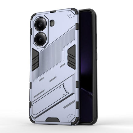 Punk Armor 2 in 1 PC + TPU Phone Case with Holder, For Redmi Note Turbo 4, For Redmi Note 14 Pro 4G, For Redmi Note 14 4G 163.25mm