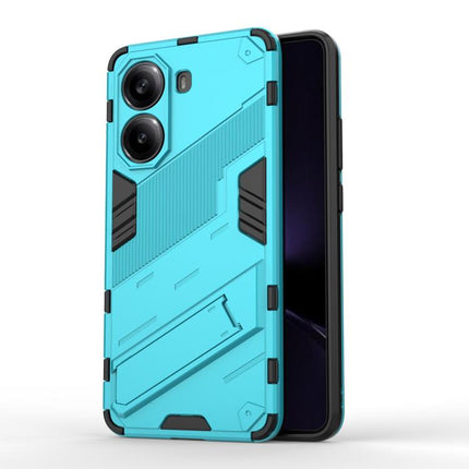Punk Armor 2 in 1 PC + TPU Phone Case with Holder, For Redmi Note Turbo 4, For Redmi Note 14 Pro 4G, For Redmi Note 14 4G 163.25mm