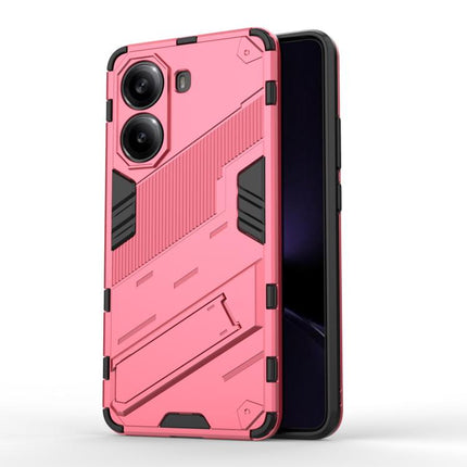 Punk Armor 2 in 1 PC + TPU Phone Case with Holder, For Redmi Note Turbo 4, For Redmi Note 14 Pro 4G, For Redmi Note 14 4G 163.25mm