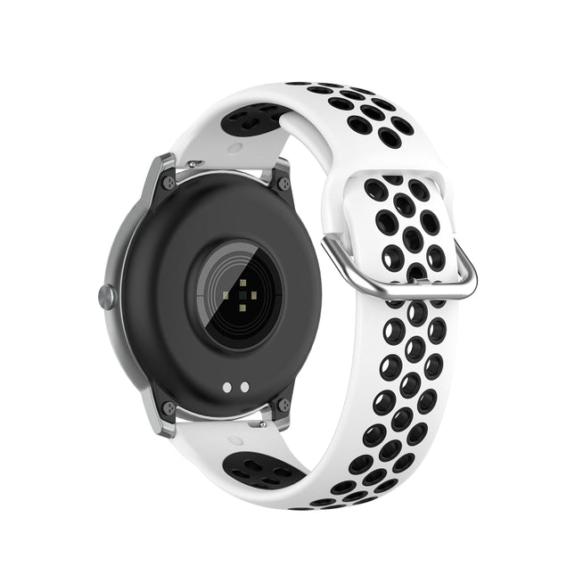 Silicone Sports Two-tone Strap, Size: 22mm, For Xiaomi Haylou Solar LS05