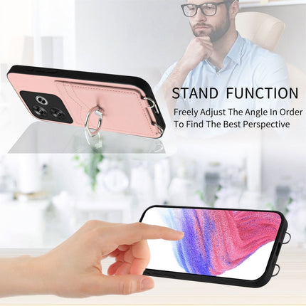 R20 Crossbody Rope Ring Card Holder Phone Case, For Xiaomi Redmi Turbo 3, For Xiaomi Redmi A3 4G Global, For Xiaomi Redmi Note 13 Pro 4G Global, For Xiaomi Redmi Note 13 4G Global