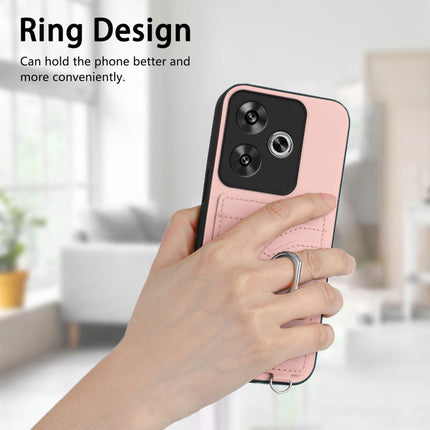 R20 Crossbody Rope Ring Card Holder Phone Case, For Xiaomi Redmi Turbo 3, For Xiaomi Redmi A3 4G Global, For Xiaomi Redmi Note 13 Pro 4G Global, For Xiaomi Redmi Note 13 4G Global