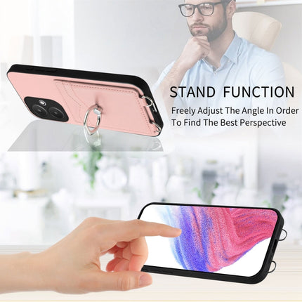 R20 Crossbody Rope Ring Card Holder Phone Case, For Xiaomi Redmi 13C 5G / 13R, For Xiaomi Redmi Note 13 Pro 5G, For Xiaomi Redmi 13C 4G Global, For Xiaomi Redmi Note 13 5G