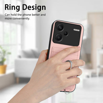 R20 Crossbody Rope Ring Card Holder Phone Case, For Xiaomi Redmi Note 13 Pro+, For Xiaomi Redmi 12 4G Global, For Xiaomi Redmi K60 / K60 Pro, For Xiaomi Redmi K60 Champion Edition