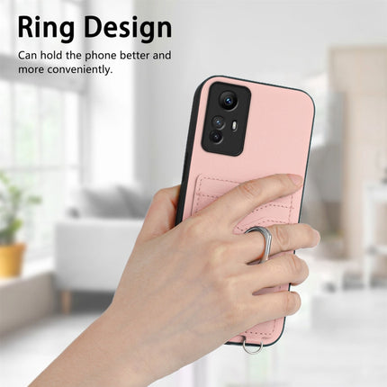 R20 Crossbody Rope Ring Card Holder Phone Case, For Xiaomi Redmi Note 12S 4G Global, For Xiaomi Redmi Note 12 4G Global, For Xiaomi Redmi Note 12 Turbo, For Xiaomi Redmi Note 12 Pro+ 5G
