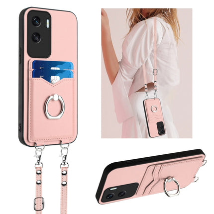 R20 Crossbody Rope Ring Card Holder Phone Case, For Honor X6a Global, For Honor 90, For Honor X50i, For Honor X7a / Play7T