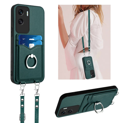 R20 Crossbody Rope Ring Card Holder Phone Case, For Honor X6a Global, For Honor 90, For Honor X50i, For Honor X7a / Play7T