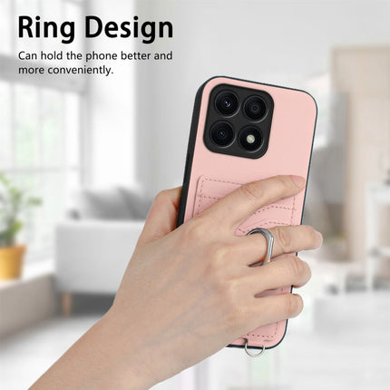 R20 Crossbody Rope Ring Card Holder Phone Case, For Honor X8a, For Honor X9a / Magic5 Lite
