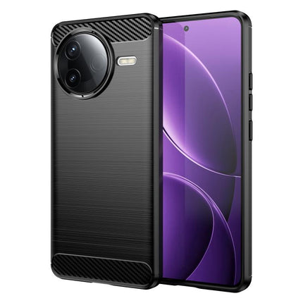 Carbon Fiber Brushed Texture TPU Phone Case, For Xiaomi Poco M7 4G 169mm, For Xiaomi Poco M7 Plus 5G, For Xiaomi 15T Pro 5G, For Xiaomi 15T 5G, For Xiaomi Poco F7 Ultra, For Xiaomi Poco F7 Pro, For Xiaomi 15 Ultra, For Xiaomi Poco X7 Pro