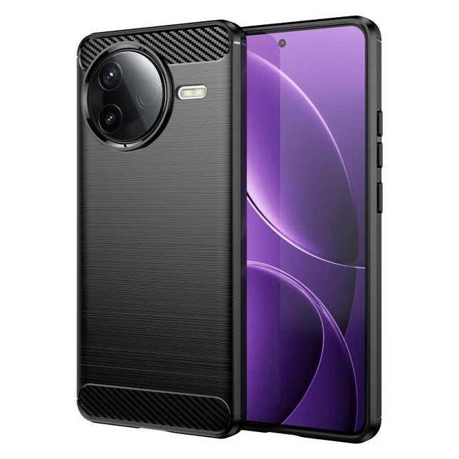 Carbon Fiber Brushed Texture TPU Phone Case, For Xiaomi Poco X7 Pro, For Xiaomi 15 Pro, For Xiaomi 15, For Xiaomi 14T Pro, For Xiaomi 14 Civi, For Xiaomi Civi 4 Pro