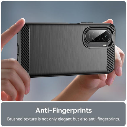 Carbon Fiber Brushed Texture TPU Phone Case, For Xiaomi Poco M7 4G 169mm, For Xiaomi Poco M7 Plus 5G, For Xiaomi 15T Pro 5G, For Xiaomi 15T 5G, For Xiaomi Poco F7 Ultra, For Xiaomi Poco F7 Pro, For Xiaomi 15 Ultra, For Xiaomi Poco X7 Pro