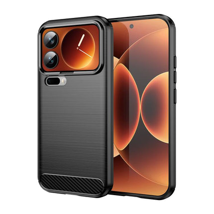 Carbon Fiber Brushed Texture TPU Phone Case, For Xiaomi 17T Pro 5G, For Xiaomi 17T 5G, For Xiaomi Poco X8 Pro Max 5G, For Xiaomi Poco X8 Pro 5G, For Xiaomi 17 Ultra, For Xiaomi 17 Pro Max, For Xiaomi 17 Pro, For Xiaomi 17