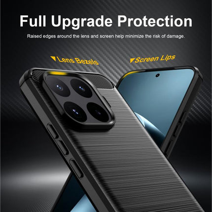 Carbon Fiber Brushed Texture TPU Phone Case, For Xiaomi 17T Pro 5G, For Xiaomi 17T 5G, For Xiaomi Poco X8 Pro Max 5G, For Xiaomi Poco X8 Pro 5G, For Xiaomi 17 Ultra, For Xiaomi 17 Pro Max, For Xiaomi 17 Pro, For Xiaomi 17