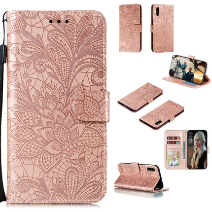 Lace Flower Horizontal Flip Leather Case with Holder & Card Slots & Wallet & Photo Frame, For Xiaomi Redmi 9, For Xiaomi Redmi 9A, For Xiaomi Redmi 9C, For Xiaomi Redmi Note 9 / X10