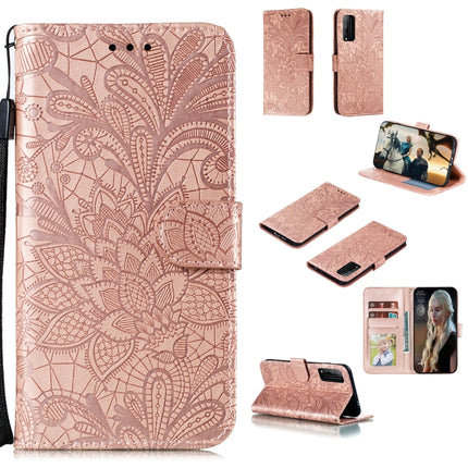 Lace Flower Horizontal Flip Leather Case with Holder & Card Slots & Wallet & Photo Frame, For Huawei Honor Play 4T Pro, For Huawei Honor Y8s, For Samsung Galaxy M01, For Samsung Galaxy M51