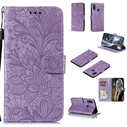 Lace Flower Horizontal Flip Leather Case with Holder & Card Slots & Wallet & Photo Frame, For Huawei Honor Play 4T Pro, For Huawei Honor Y8s, For Samsung Galaxy M01, For Samsung Galaxy M51