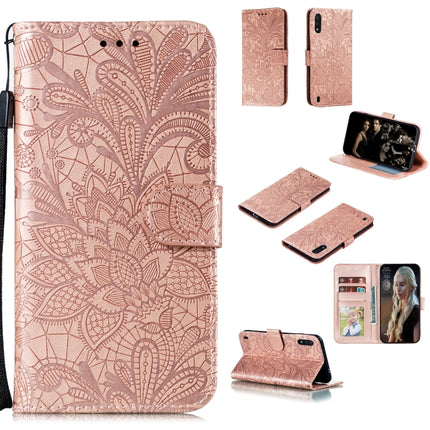 Lace Flower Horizontal Flip Leather Case with Holder & Card Slots & Wallet & Photo Frame, For Huawei Honor Play 4T Pro, For Huawei Honor Y8s, For Samsung Galaxy M01, For Samsung Galaxy M51