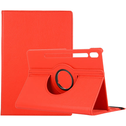 Litchi Texture Horizontal Flip 360 Degrees Rotation Leather Case with Holder, For Samsung Galaxy Tab S7 T870 (2020)