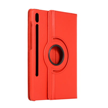 Litchi Texture Horizontal Flip 360 Degrees Rotation Leather Case with Holder, For Samsung Galaxy Tab S7 T870 (2020)