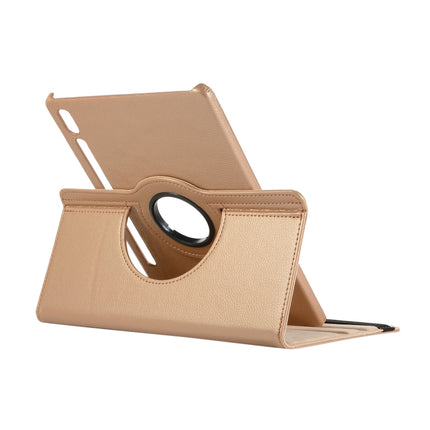Litchi Texture Horizontal Flip 360 Degrees Rotation Leather Case with Holder, For Samsung Galaxy Tab S7 T870 (2020)