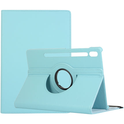 Litchi Texture Horizontal Flip 360 Degrees Rotation Leather Case with Holder, For Samsung Galaxy Tab S7 T870 (2020)