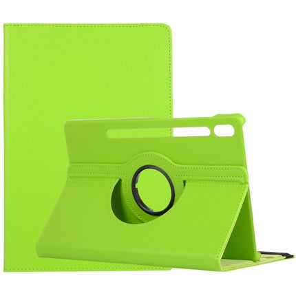 Litchi Texture Horizontal Flip 360 Degrees Rotation Leather Case with Holder, For Samsung Galaxy Tab S7 T870 (2020)