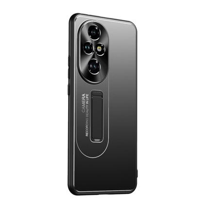 Frosted Metal Hybrid TPU Holder Phone Case, For Honor 200, For Honor 200 Pro