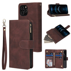 Multifunctional Retro Frosted Horizontal Flip Leather Case with Card Slot & Holder & Zipper Wallet & Photo Frame & Lanyard, For iPhone 12 Pro Max, For iPhone 12 / 12 Pro, For iPhone 12 mini, For Samsung Galaxy A11, For Samsung Galaxy A21s