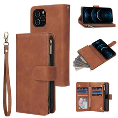 Multifunctional Retro Frosted Horizontal Flip Leather Case with Card Slot & Holder & Zipper Wallet & Photo Frame & Lanyard, For iPhone 12 Pro Max, For iPhone 12 / 12 Pro, For iPhone 12 mini, For Samsung Galaxy A11, For Samsung Galaxy A21s