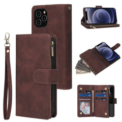 Multifunctional Retro Frosted Horizontal Flip Leather Case with Card Slot & Holder & Zipper Wallet & Photo Frame & Lanyard, For iPhone 12 Pro Max, For iPhone 12 / 12 Pro, For iPhone 12 mini, For Samsung Galaxy A11, For Samsung Galaxy A21s