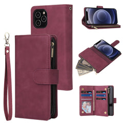 Multifunctional Retro Frosted Horizontal Flip Leather Case with Card Slot & Holder & Zipper Wallet & Photo Frame & Lanyard, For iPhone 12 Pro Max, For iPhone 12 / 12 Pro, For iPhone 12 mini, For Samsung Galaxy A11, For Samsung Galaxy A21s