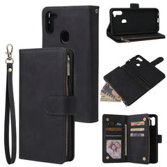 Multifunctional Retro Frosted Horizontal Flip Leather Case with Card Slot & Holder & Zipper Wallet & Photo Frame & Lanyard, For iPhone 12 Pro Max, For iPhone 12 / 12 Pro, For iPhone 12 mini, For Samsung Galaxy A11, For Samsung Galaxy A21s