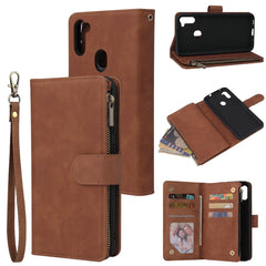 Multifunctional Retro Frosted Horizontal Flip Leather Case with Card Slot & Holder & Zipper Wallet & Photo Frame & Lanyard, For iPhone 12 Pro Max, For iPhone 12 / 12 Pro, For iPhone 12 mini, For Samsung Galaxy A11, For Samsung Galaxy A21s