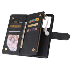 Multifunctional Retro Frosted Horizontal Flip Leather Case with Card Slot & Holder & Zipper Wallet & Photo Frame & Lanyard, For Samsung Galaxy Note20