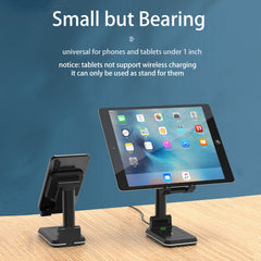 T6 2 in 1 Portable Folding Stand Wireless Charging, Only Bracket, Single Charge, Double Charge