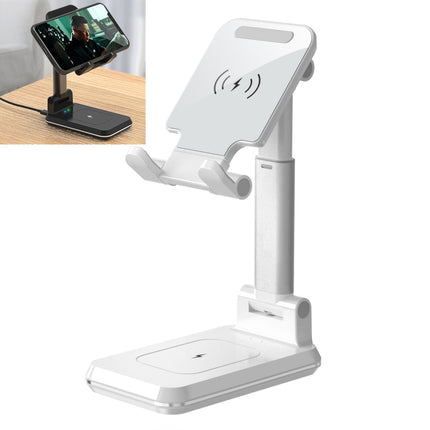 T6 2 in 1 Portable Folding Stand Wireless Charging, Single Charge, Double Charge