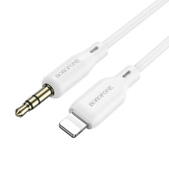 Borofone BL18 AUX Silicone Audio Cable, 3.5mm to 8 Pin Cable, 3.5mm to 8 Pin