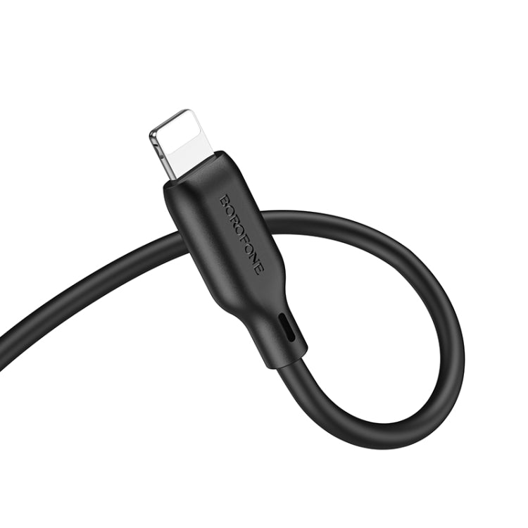 Borofone BL18 AUX Silicone Audio Cable, 3.5mm to 8 Pin Cable, 3.5mm to 8 Pin